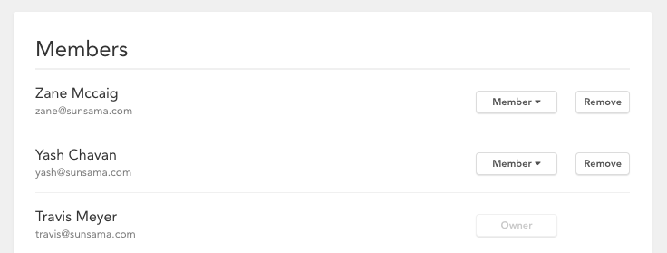 Removing a teammate from workspace settings